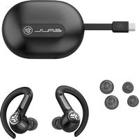 JLab - Epic Sport ANC 3 True Wireless Earbuds - Black - Left View