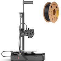 Creality - Ender-3 V3 SE 3D Combo Black 1-Pack - Black - Left View