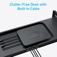 Anker - USB-C Hub (10-in-1, Monitor Stand) - Dark Gray - Left View