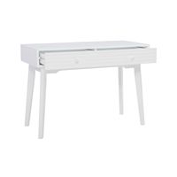 Linon Home Décor - Rosita Two-Drawer Writing Desk - White - Left View