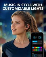 Soundcore - by Anker V20i Open-Ear Headphones with Adjustable Ear Hooks - Black - Left View