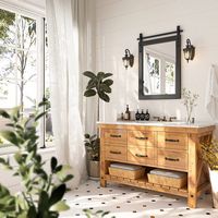 LOVMOR - Rectangle Framed Wall Bathroom Vanity Mirror Accent Mirror - 22
