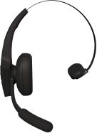 BlueParrott - Pro B350 Wireless Bluetooth Mono Headset with 98% AI Voice Isolation Mics and Light... - Left View