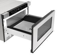 Sharp - 1.2 cu ft 950W Drawer Microwave With Sensor Cooking - Stainless Steel - Left View