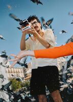 Polaroid - Flip Instant Camera - White - Left View