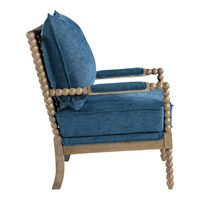 OSP Home Furnishings - Fletcher Spindle Chair - Navy - Left View