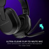 Turtle Beach - Stealth 500 Wireless Gaming Headset for PC, PS5, PS4 & Mobile - Black - Left View