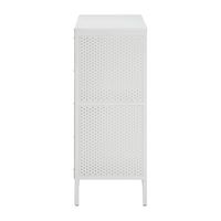 OSP Home Furnishings - Ace 4 Cube Storage/Bookcase - White - Left View