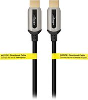Rocketfish™ - 50' 4K UltraHD In-Wall Rated Fiber Optic HDMI Cable with HDR Support - Black - Left View