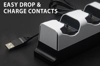 NEXT - Dual Controller Charging Station for Playstation 5 - White - Left View