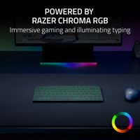 Razer - Joro Portable 75% Wireless Gaming Keyboard With Chroma RGB Backlighting - Black - Left View