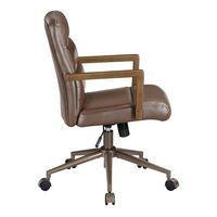 OSP Home Furnishings - Henfield Office Chair - Chocolate - Left View