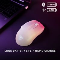 Turtle Beach - Pure Air Ultra-Light Wireless Ergonomic RGB Gaming Mouse with 26K DPI Optical Sens... - Left View