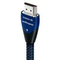 AudioQuest - Vodka 48 7.4' 4K-8K-10K 48Gbps HDMI Cable - Blue on Black - Left View