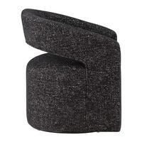 OSP Home Furnishings - Devin Swivel Chair - Midnight - Left View