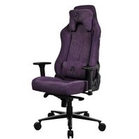 Arozzi - Vernazza Soft Fabric Gaming Chair - Purple - Left View