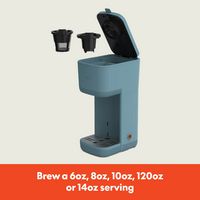 Bella - Single-Serve Coffee Maker - Surf - Left View