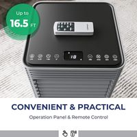 Costway 6000 BTU Portable Air Conditioner Cools up to 350 sq.ft 3-in-1 Air Cooler w/Dehumidifier ... - Left View