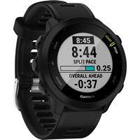 Garmin - Forerunner 55 GPS Smartwatch 42mm Fiber-Reinforced Polymer - Black - Left View