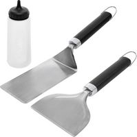 Weber - Griddle 3 Piece Starter Set - Silver - Left View
