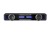 Edifier - QS30 2.0 Bluetooth Gaming Soundbar with Halo Lighting (1-Piece) - Black - Left View