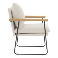 OSP Home Furnishings - Dutton Armchair - Ivory - Left View