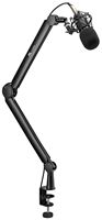 ACGAM - Boom Arm Microphone Mic Stand with 3/8'' to 5/8'' Screw Adapter for Blue Yeti HyperX Quad... - Left View