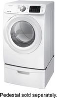Samsung - 7.5 Cu. Ft. Stackable Gas Dryer with 9 Cycles - White - Left View