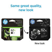 HP - 62XL High-Yield Ink Cartridge - Black - Left View