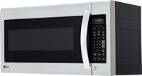 LG - 2.0 Cu. Ft. Over-the-Range Microwave with Sensor Cooking and EasyClean - Stainless steel - Left View