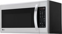 LG - 2.0 Cu. Ft. Over-the-Range Microwave - Stainless steel - Left View
