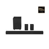 Hisense - 5.1.2 CH AX Series Dolby ATMOS  Soundbar with Wireless Rear Satellite Speakers & Wirele... - Left View
