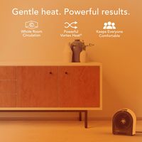 Vornado - Velocity 5R 1500 Watt Indoor Electric Fan Space Heater with Advanced Safety Features - ... - Left View