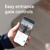 Ring - Wired Doorbell Elite (2ndGen), Power over Ethernet, Retinal 4K, Remote Gate Access, 10x Zo... - Left View