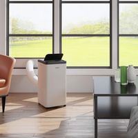Aeric - 700 Sq. Ft Portable Air Conditioner - White - Left View