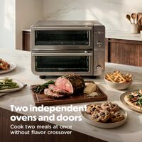Ninja - Double Oven Pro Smart XL Countertop Oven & Air Fryer - Stainless Steel - Left View