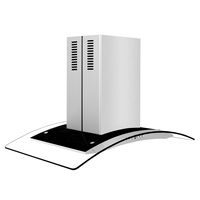 ZLINE - 36 inches - Externally Vented - Island Range Hood - Stainless steel - Left View