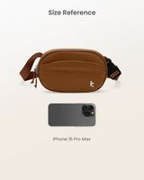 tomtoc - SlingBean-T32 1.5L Sling Bag with RFID Blocking, Belt Bag Fanny Pack Waist Bag Crossbody... - Left View
