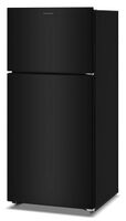 Amana - 28 in. Wide 14 cu. ft. Top-Freezer Refrigerator With A Large Crisper Drawer - Black - Left View