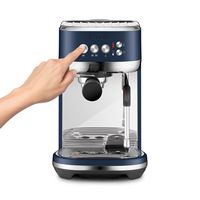 Breville - the Bambino Plus Espresso Machine with 15 bars of pressure and Milk Frother - Damson Blue - Left View