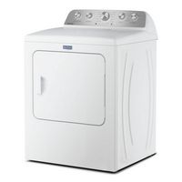 Maytag - 7.0 Cu. Ft. Gas Dryer with Extra Power and Pet Pro Option - White - Left View