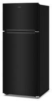 Whirlpool - 18.0 Cu. Ft. Top-Freezer Counter-Depth Refrigerator with Total Coverage Cooling - Black - Left View