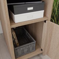 Sauder - Beginnings Computer Desk w/ Storage - Summer Oak - Left View