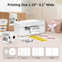 JADENS - Thermal Shipping Label Printer - White - Left View