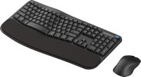 JLab - Flow Bundle Multi-device Wireless Ergonomic Keyboard and Mouse Set - Black - Left View