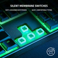 Razer - Ornata V3 X Full-Size Wired Membrane Gaming Keyboard with Chroma RGB Backlighting - Black - Left View