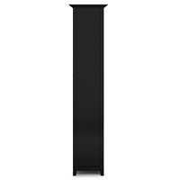 Simpli Home - Amherst Transitional Wood 5-Shelf Bookcase - Black - Left View