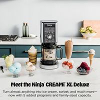 Ninja - CREAMi Deluxe 11-in-1 Ice Cream and Frozen Treat Maker - Silver - Left View