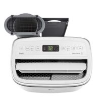 LG - 10,000 BTU Smart Portable Air Conditioner - White - Left View