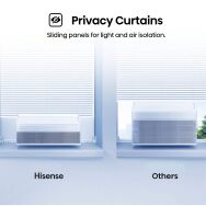 Hisense - 8,000 BTU UltraSlim Window Air Conditioner with Inverter Technology & Easy Installation... - Left View